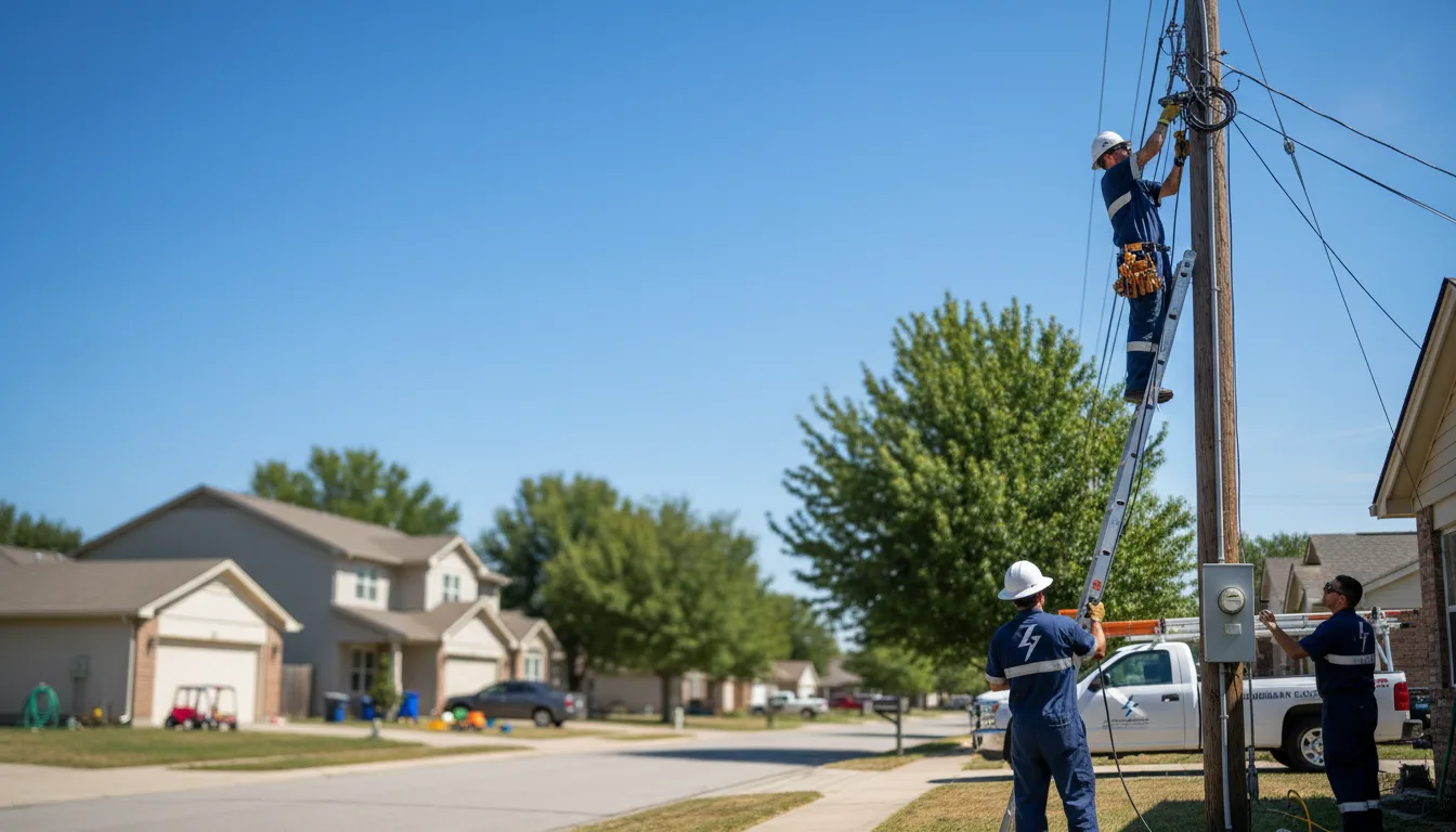 Residential electrician providing installation services in Inkom, ID